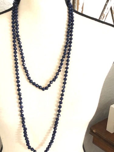 Navy solid beads
