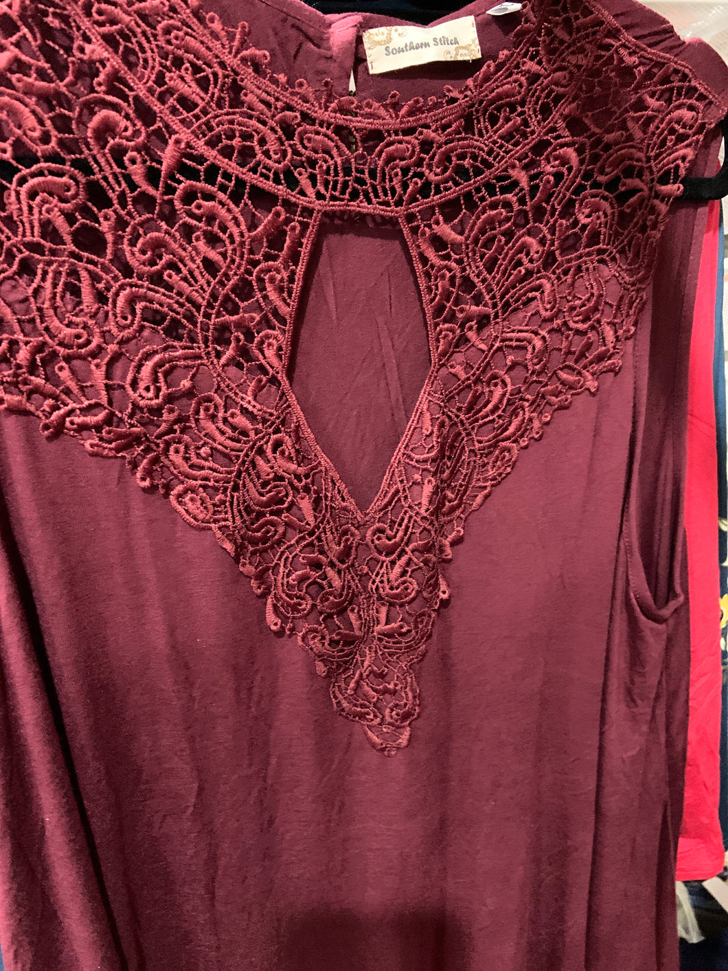 Dark burgundy dress3x