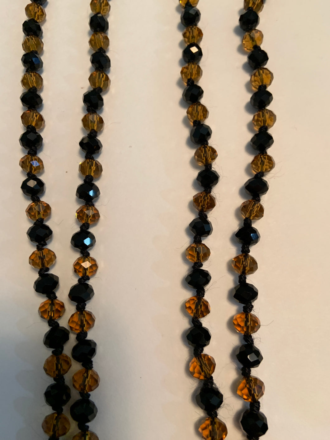 Brown and black beads