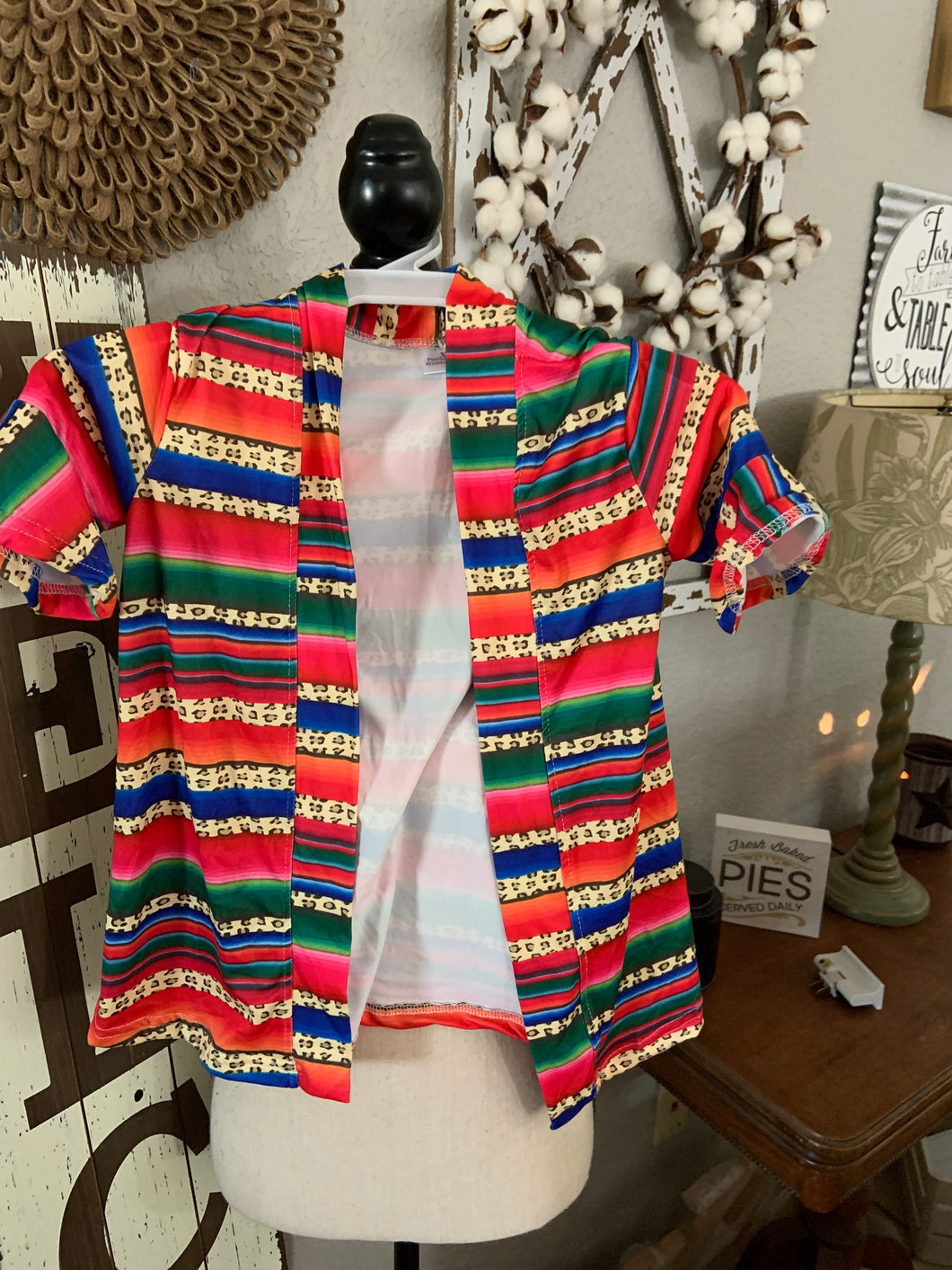 Kids kimono  Sarape cheetah