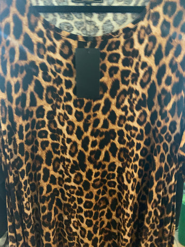 Cheetah dress with shark bite lucky and blessed
