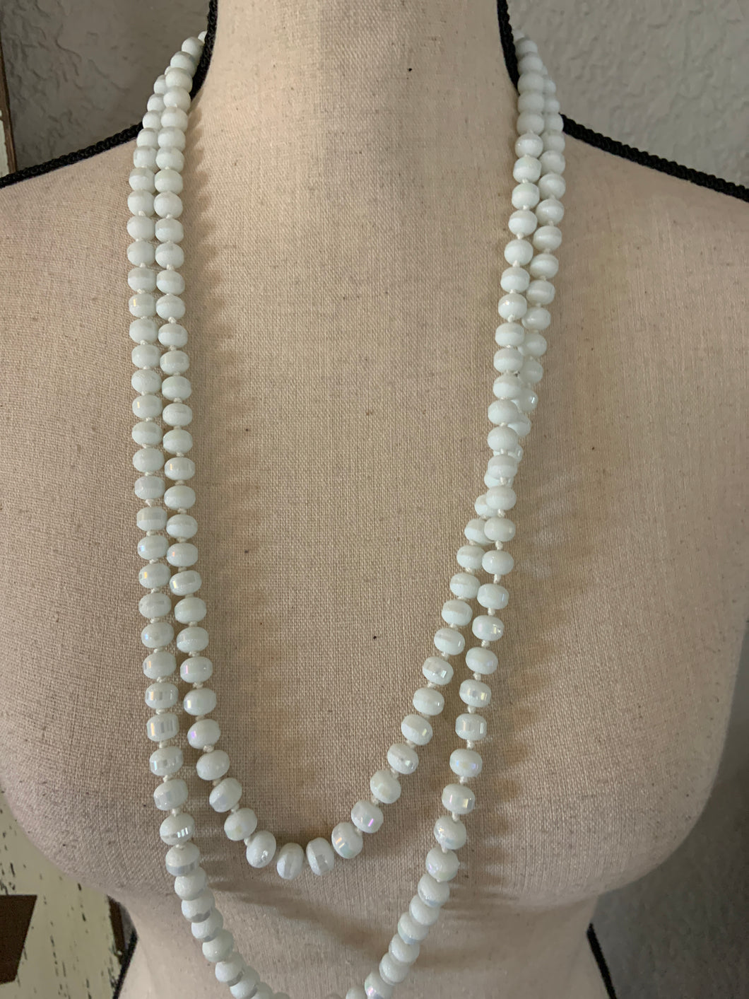 Candy beads white 801255