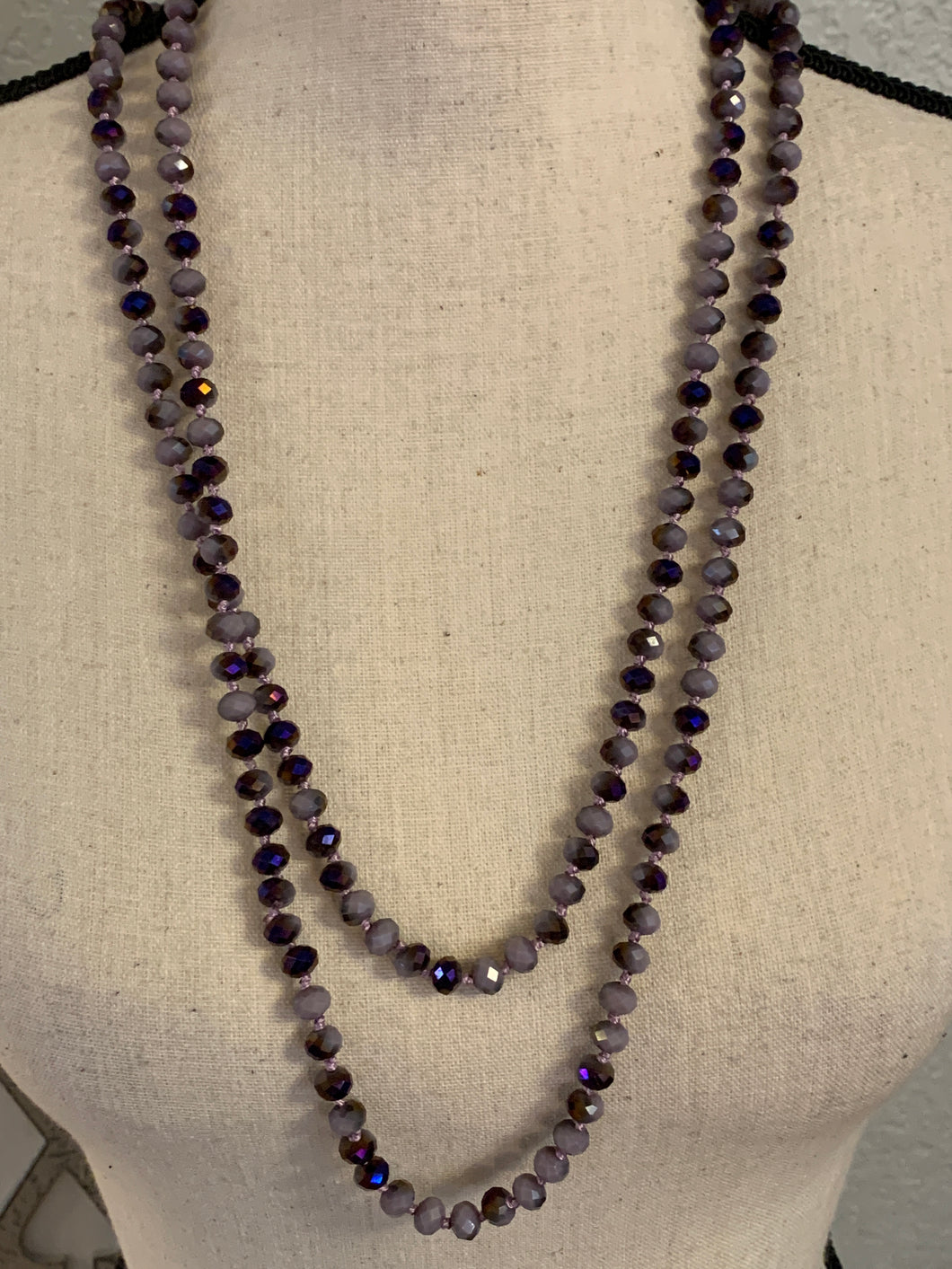 Purple ombré beads 678