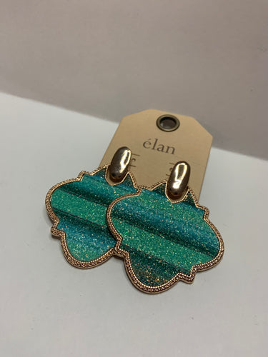 Mint earrings post back 454