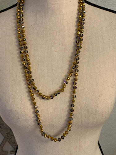 Gold ombré beads 678