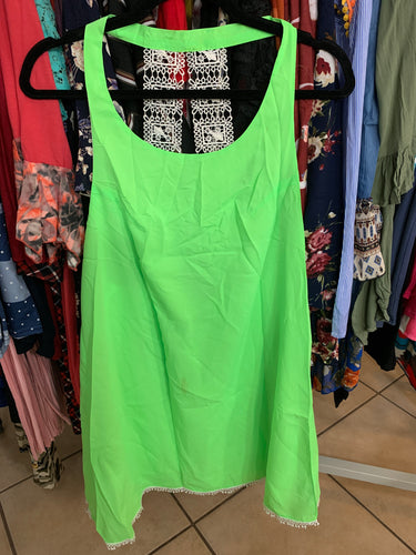 Lime tank dress