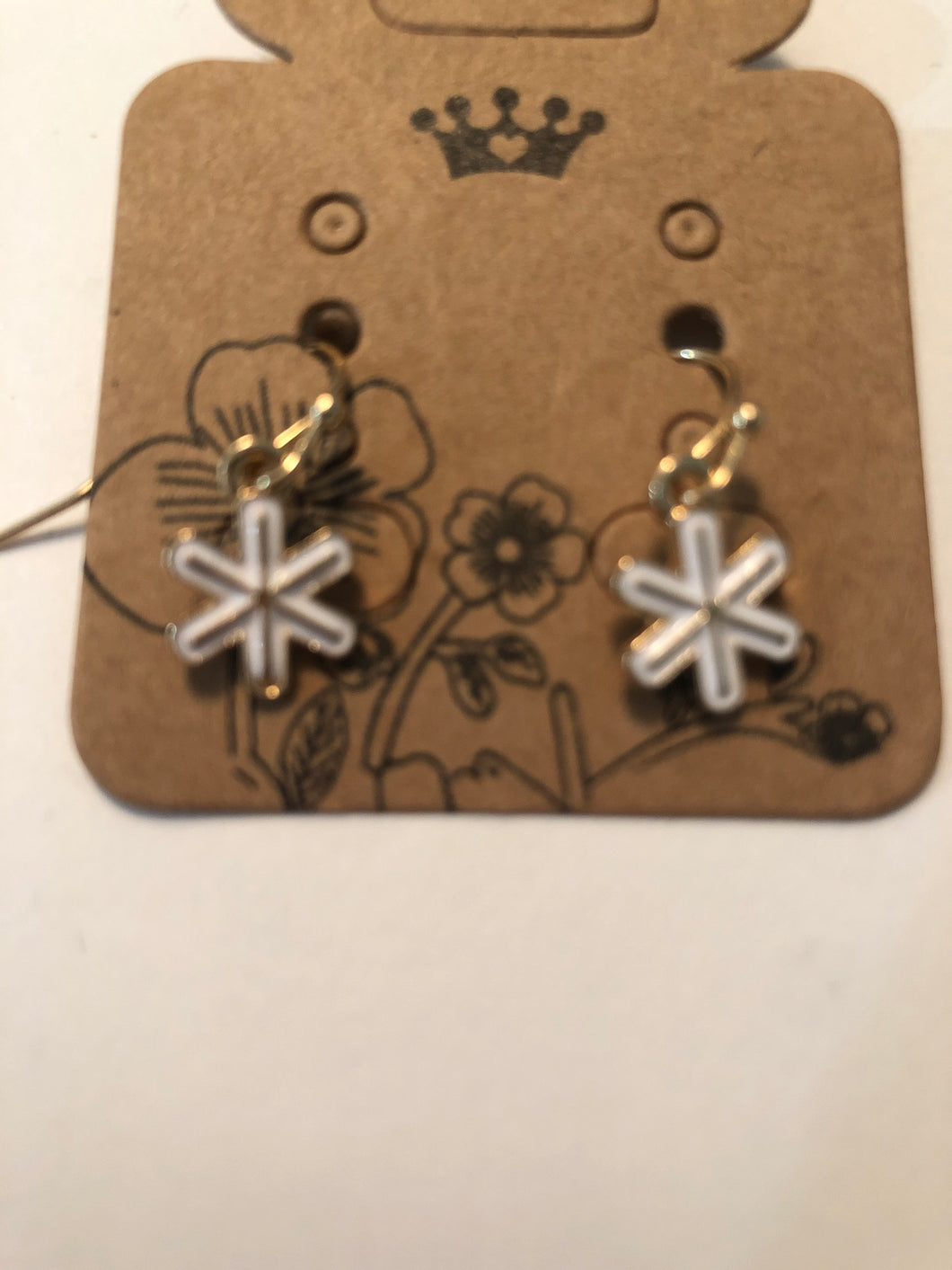Earrings snowflake