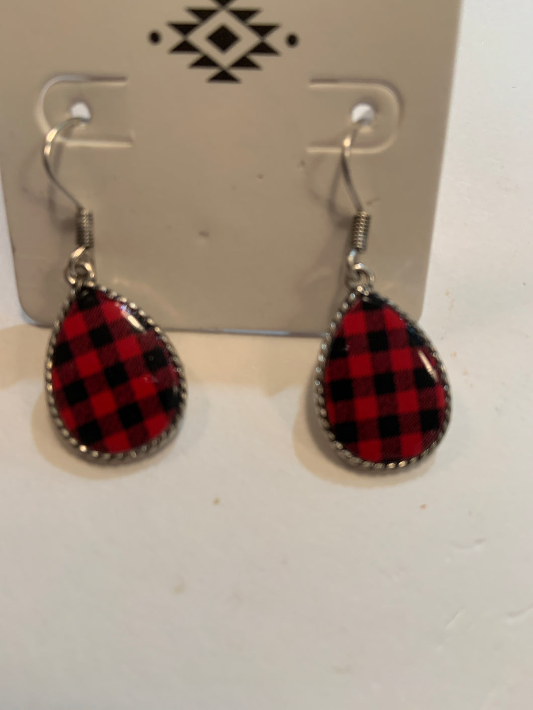 Plaid earrings