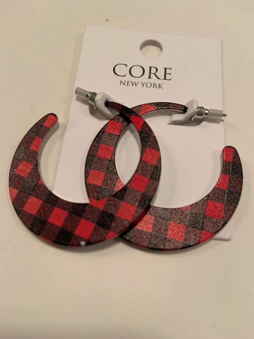Plaid earrings 101