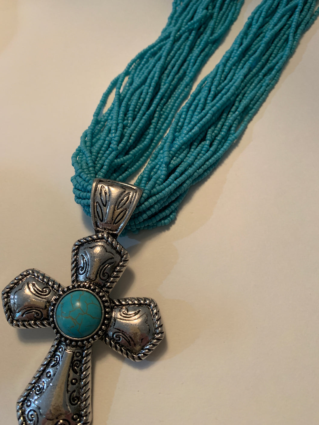 Necklace turquoise cross