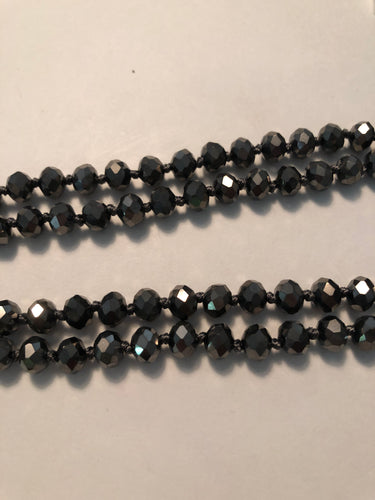 Beads deep charcoal