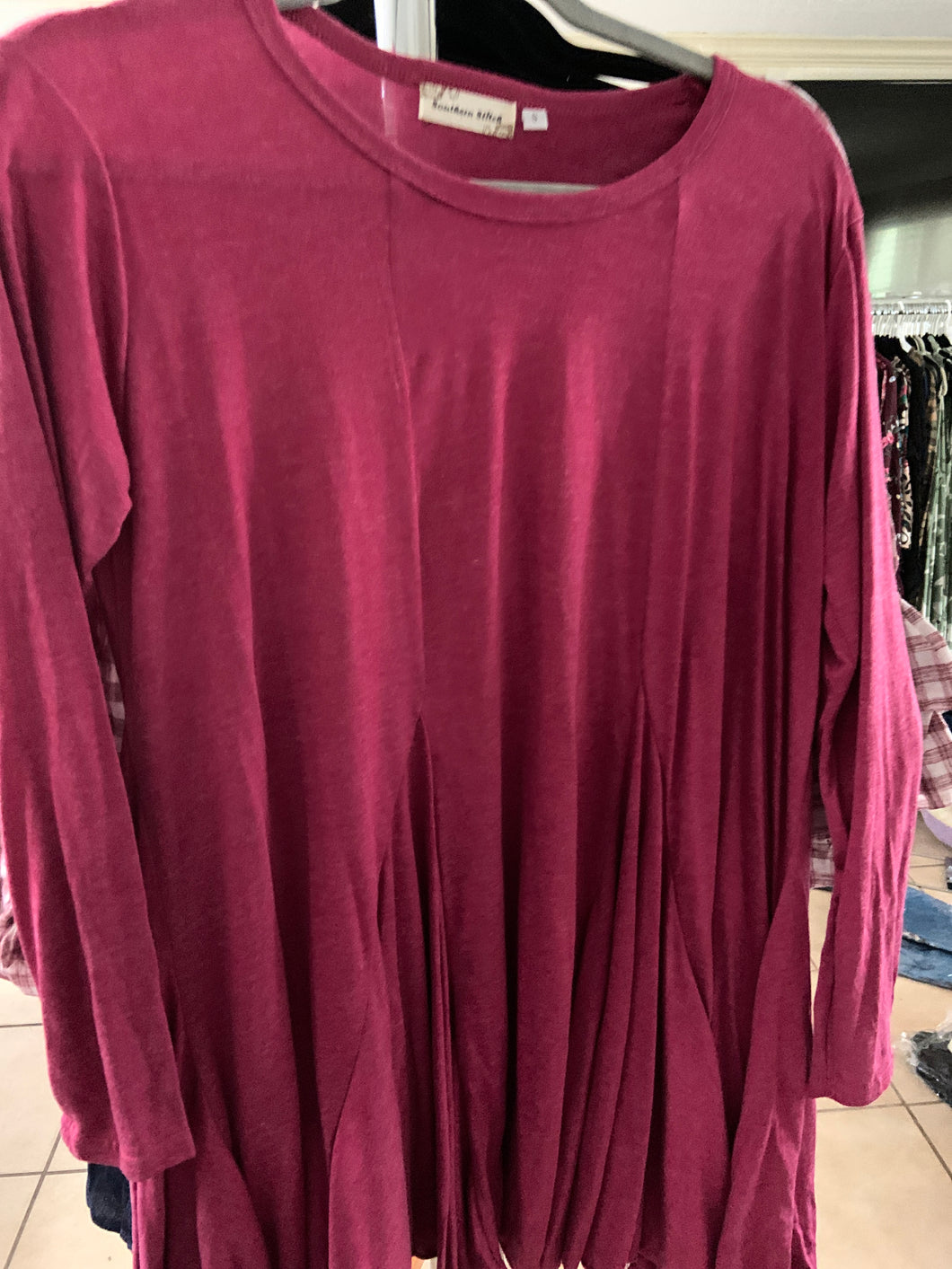 Wine colored top