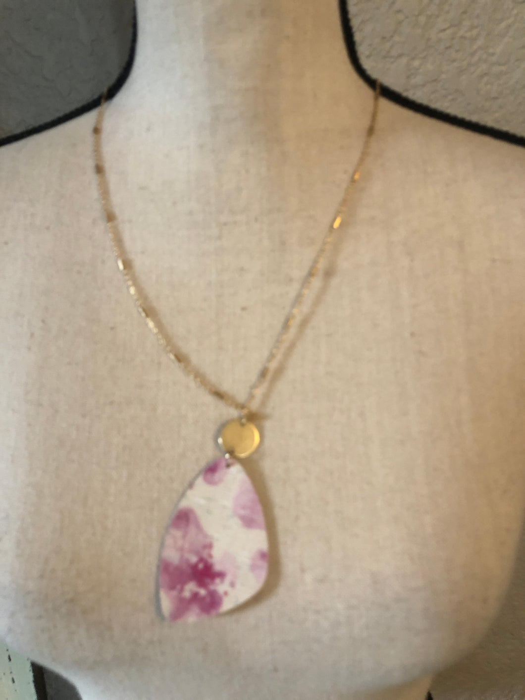 Watercolor necklace