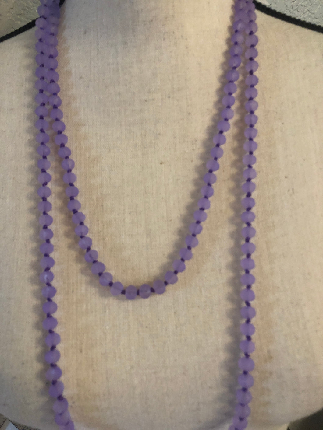 Matte purple beads