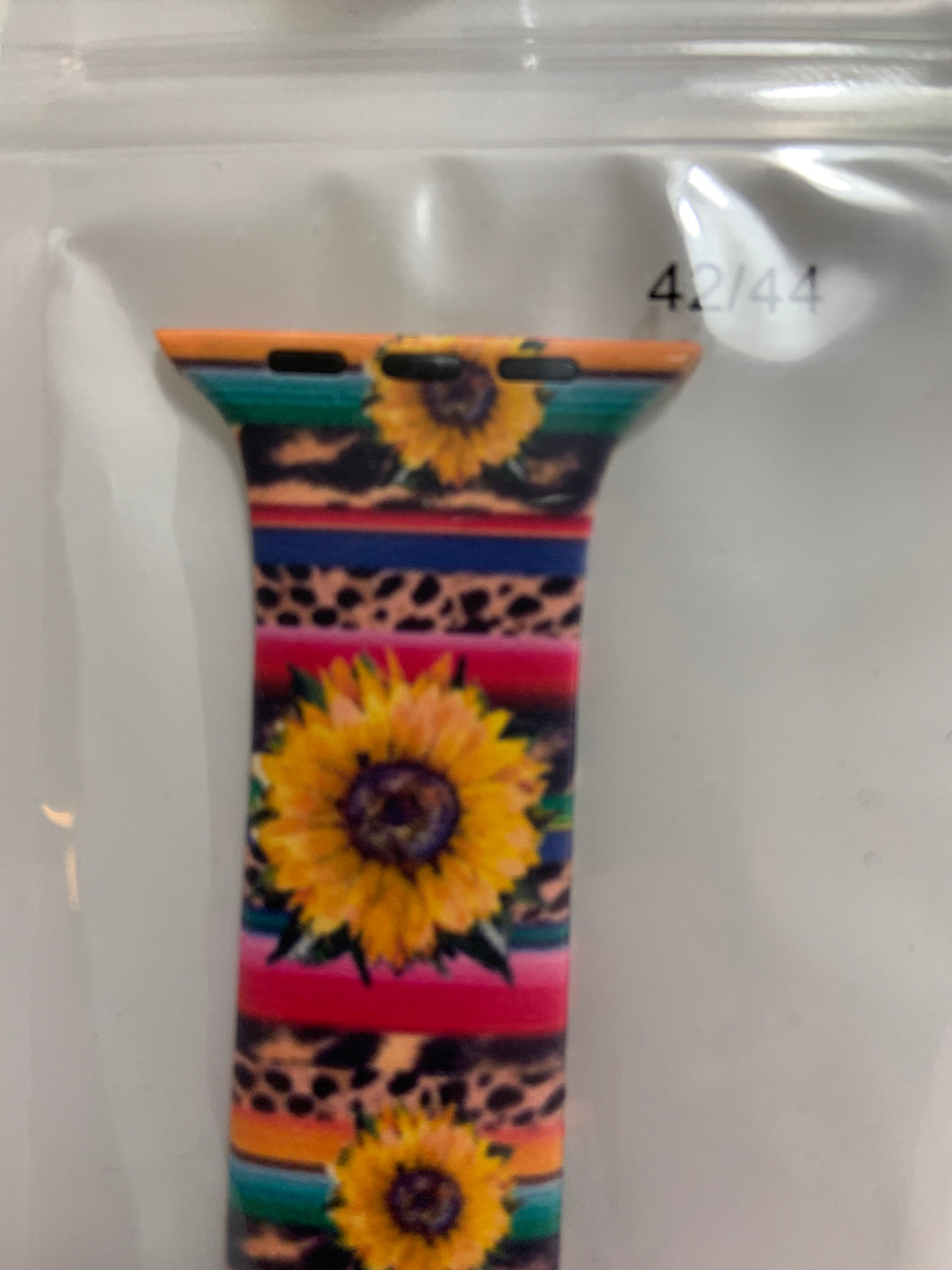 Sunflower seraph cheetah Apple Watch band 42/44