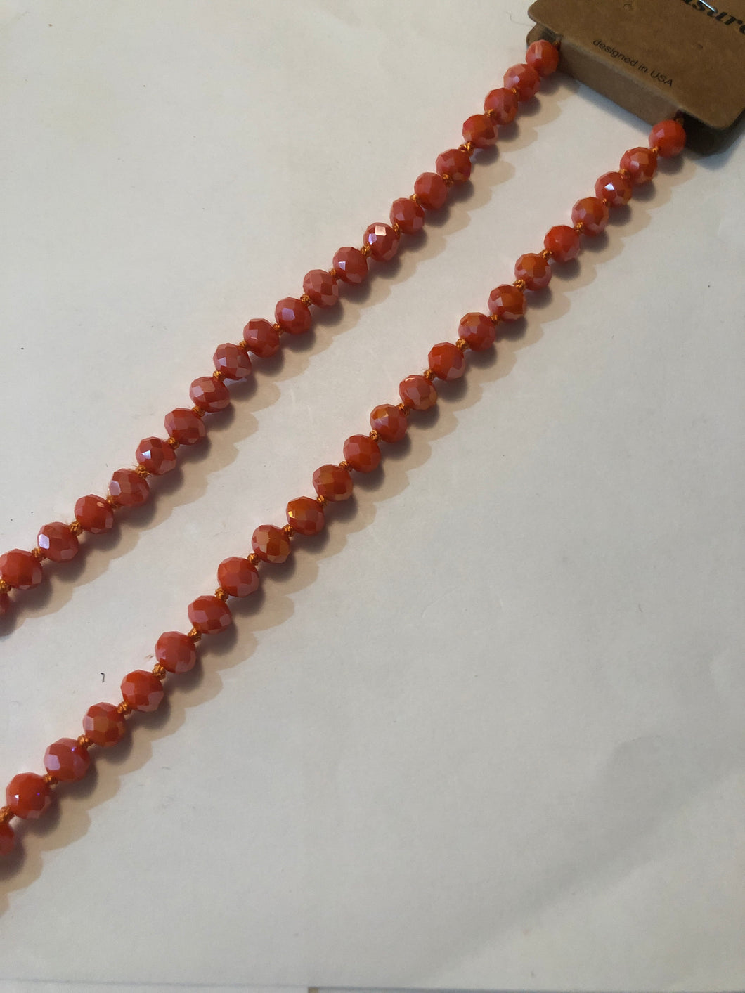 Beads shorty coral