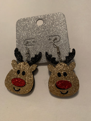 Earrings holiday reindeer