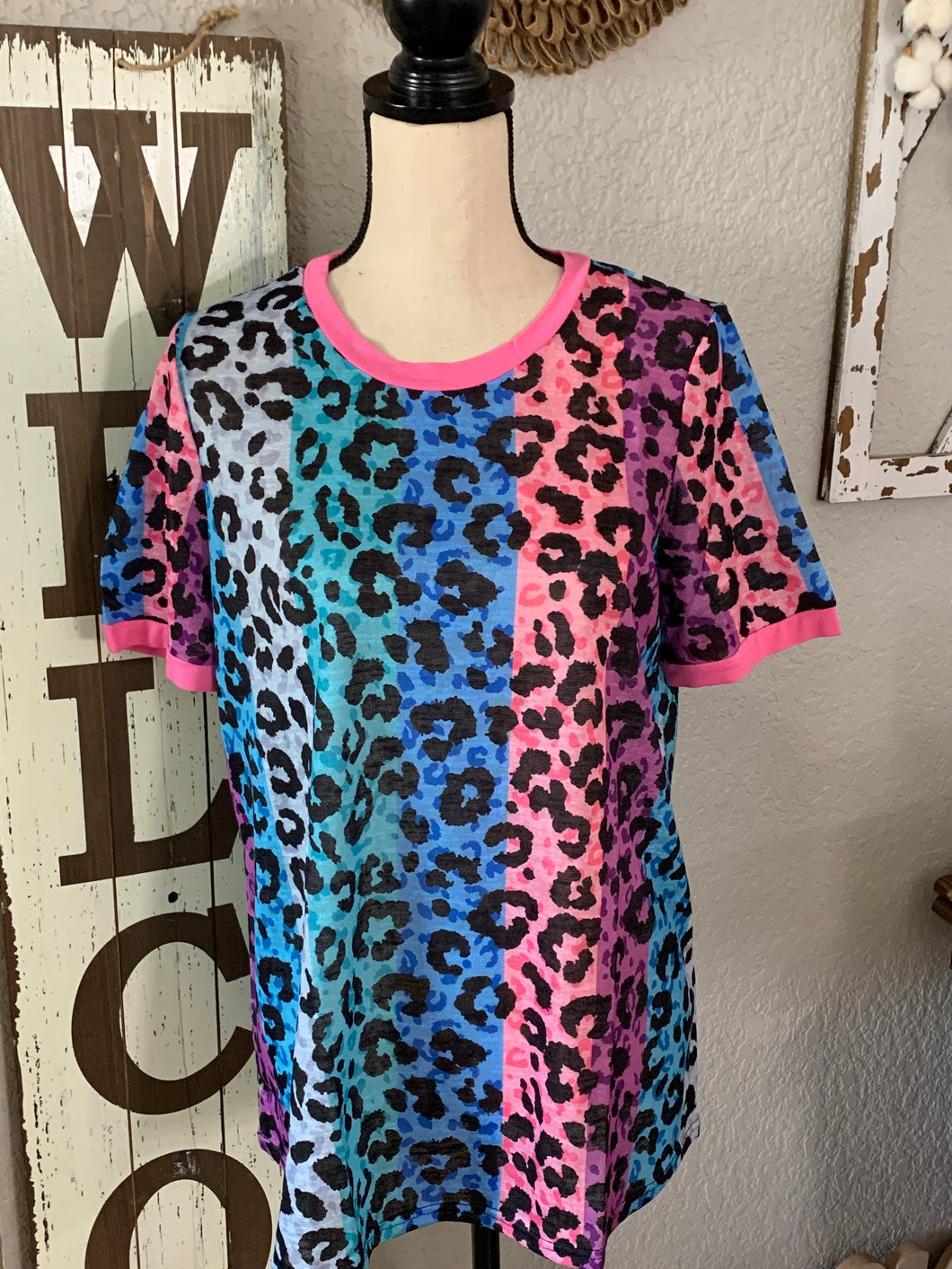 Super stretchy leopard top