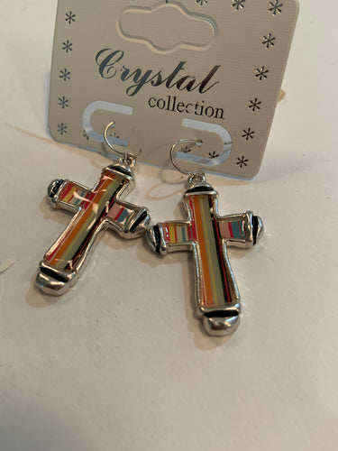 Sarape cross Earrings