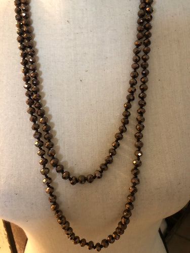 Brown ombré beads