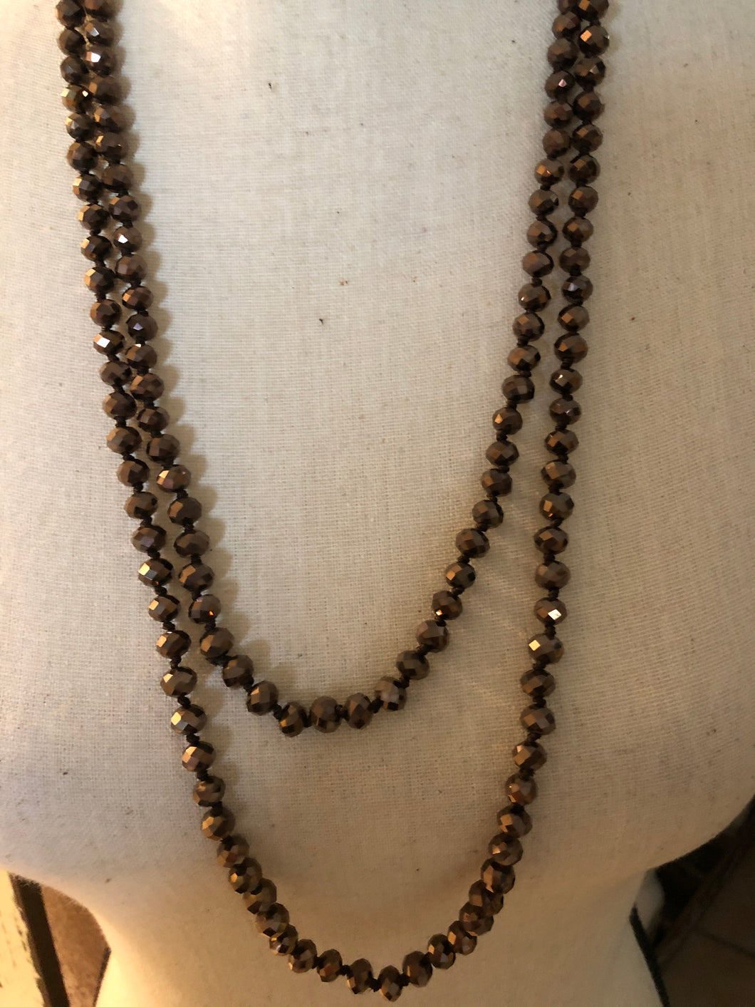 Brown ombré beads
