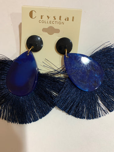 Navy earrings 567