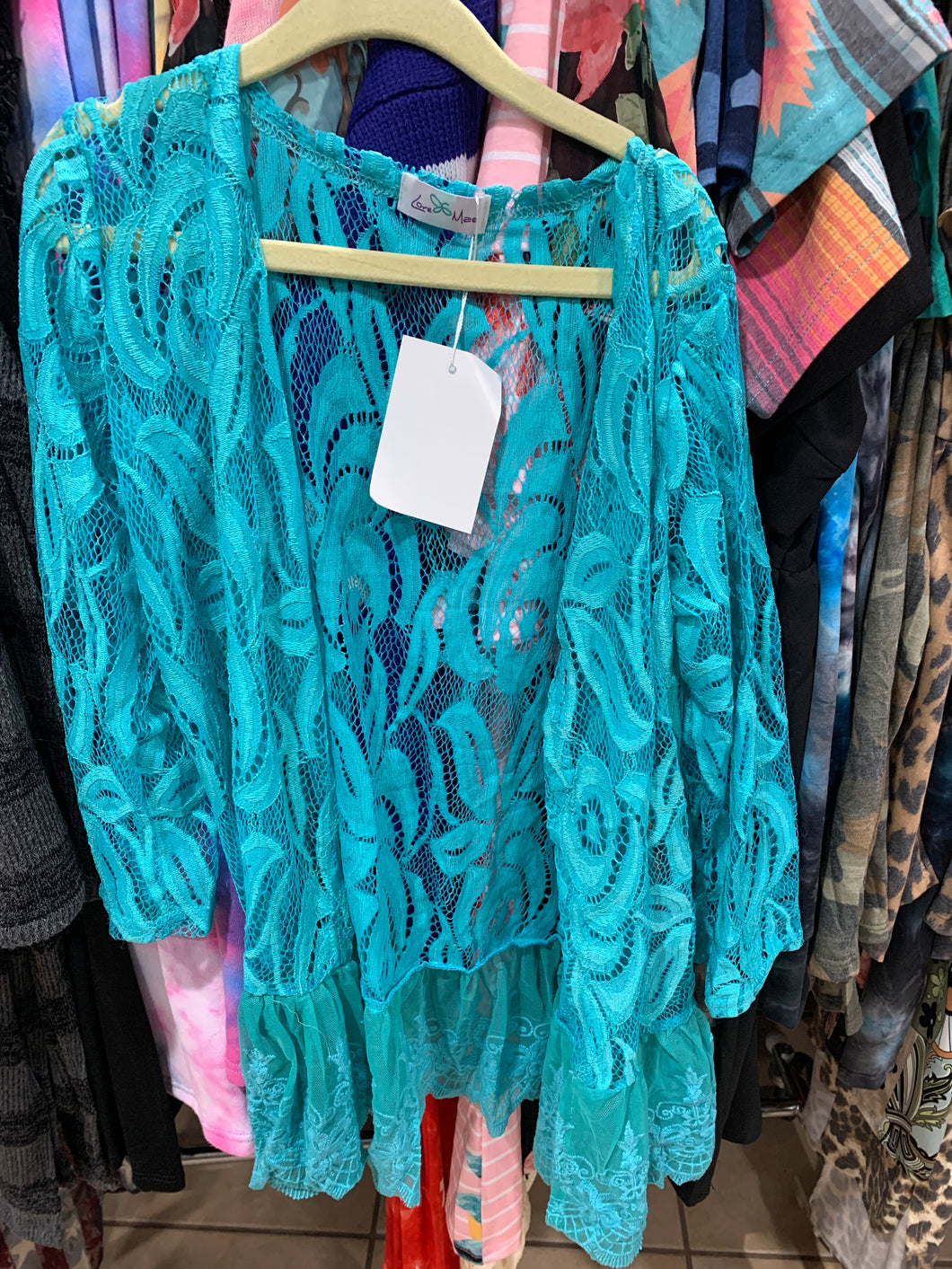 Kids teal kimono s/m