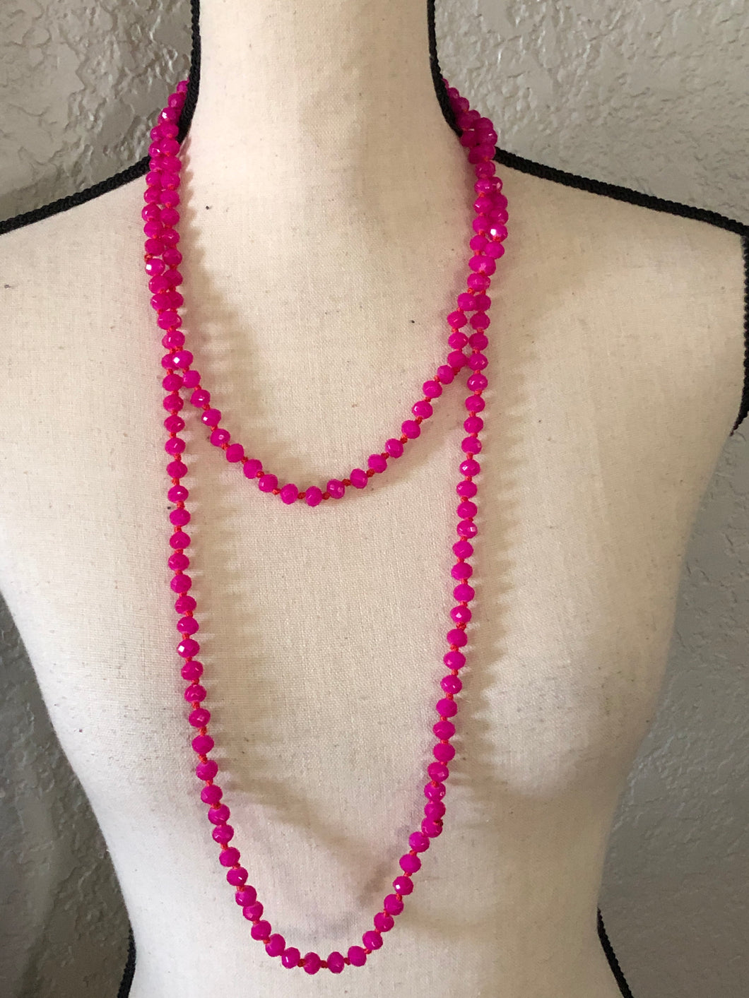 H pink beads