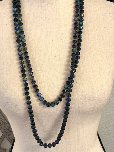 Black /blue green ombré candy necklace