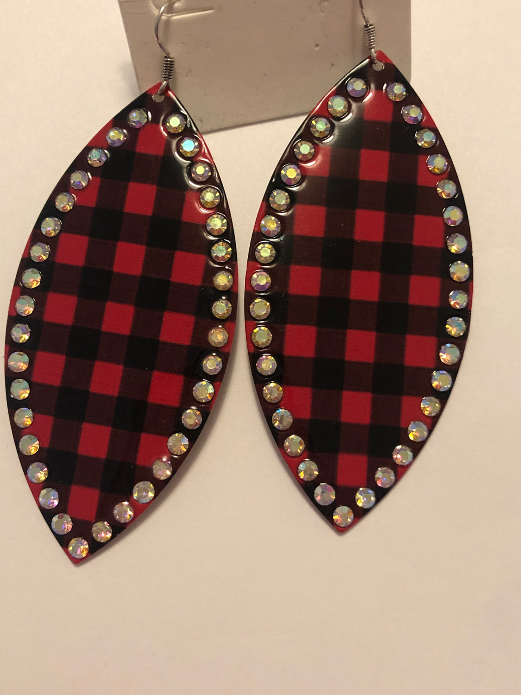 Buffalo plaid earrings 123