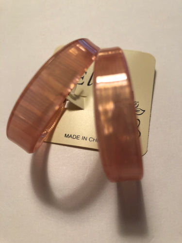 Earrings pink acrylic 110