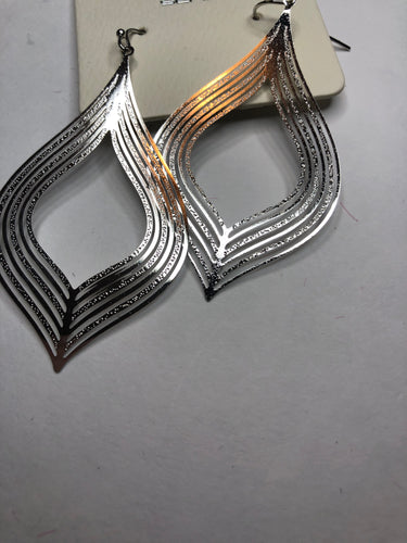 Ornate silver earrings