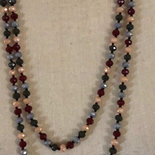 Burgundy multi beads
