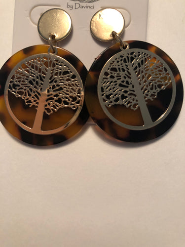 Earrings tree of life