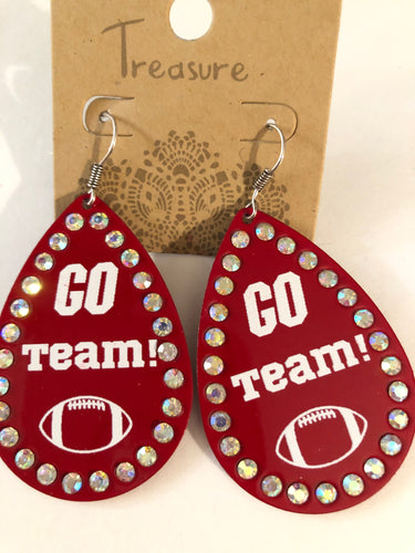 Earrings red GO