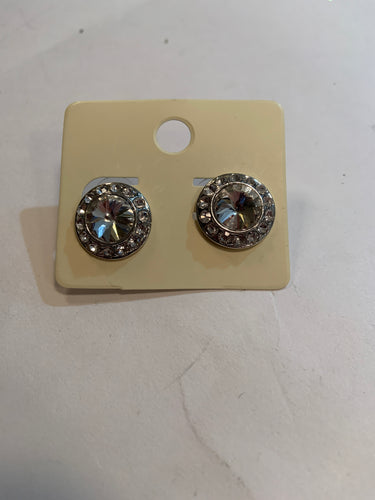 Clear post earrings