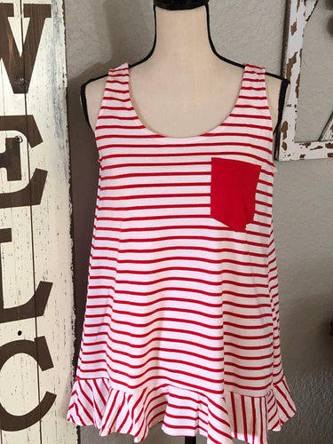 Red stripe tank