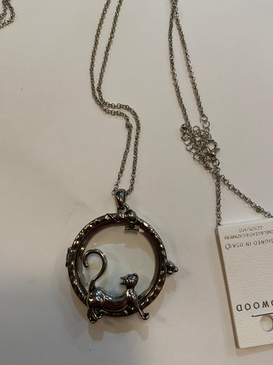 Magnifying glass necklace