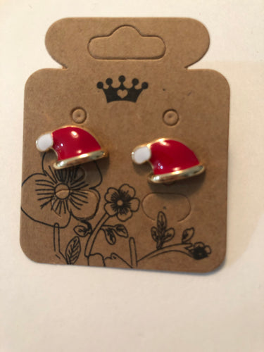 Earrings Santa hat