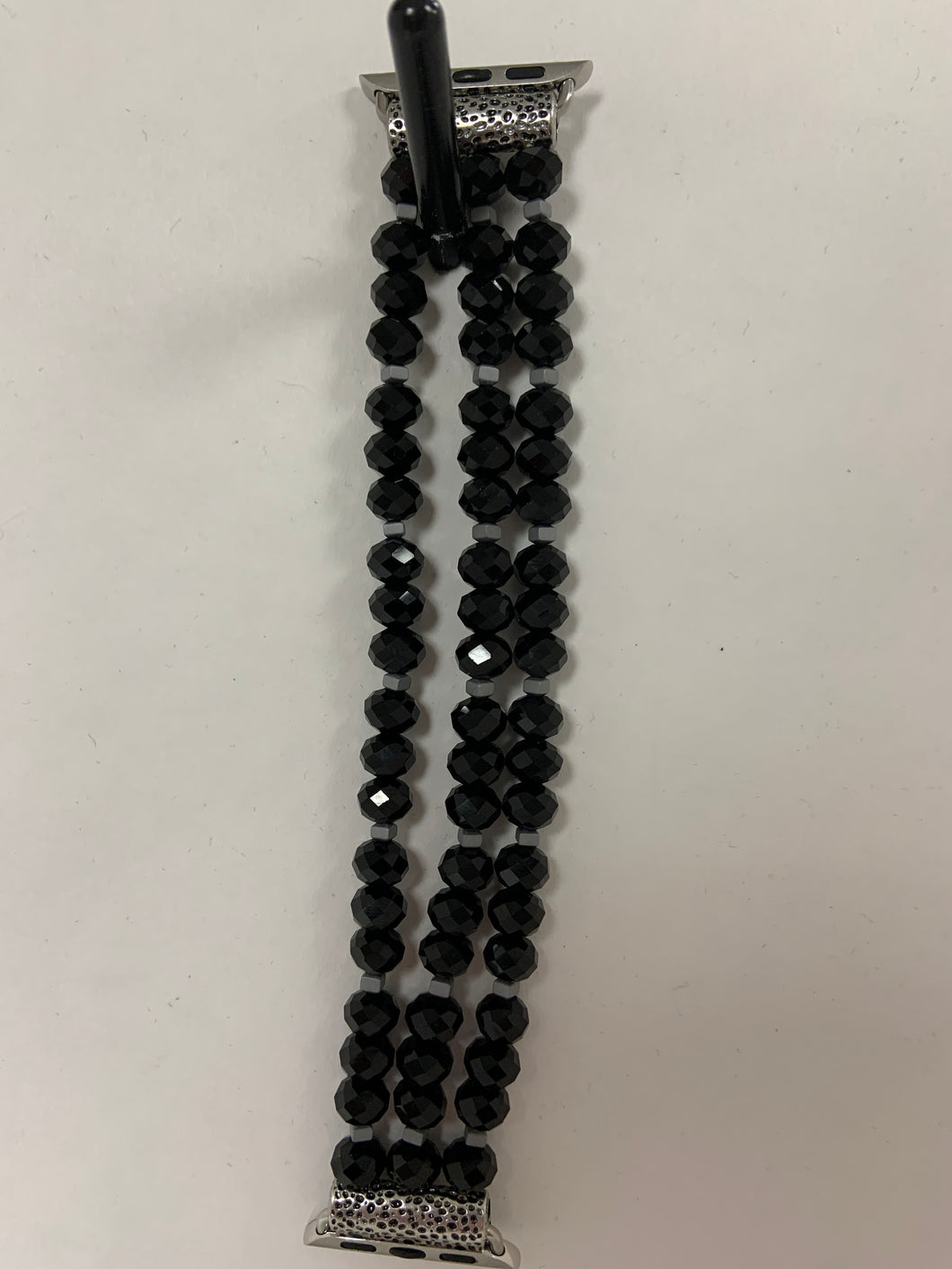 Black bead 38 mm Apple Watch band