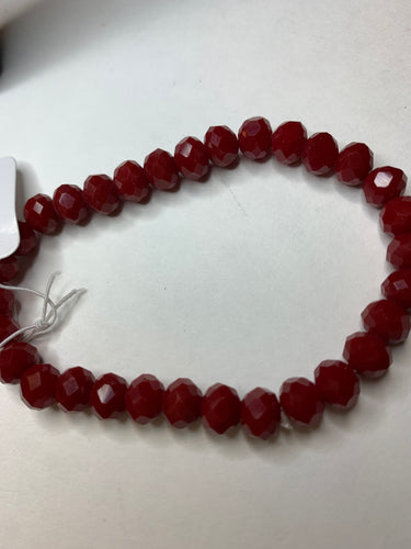 Dark red beads