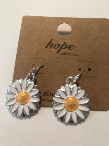 Earrings daisy