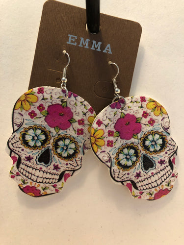 Sugar skull foam earrings 8