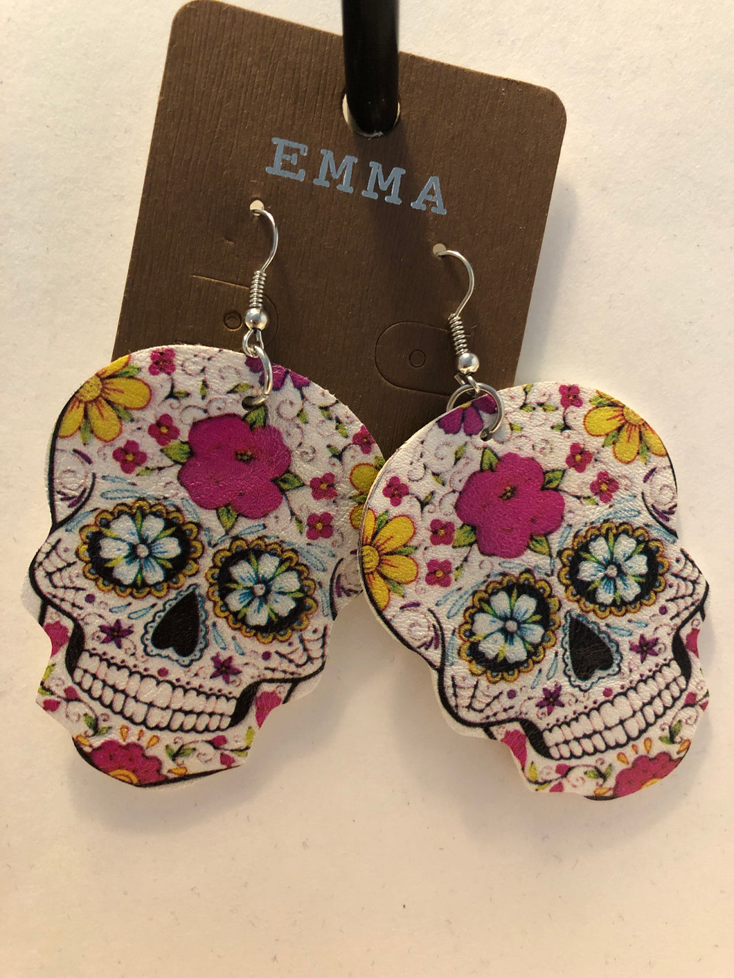 Sugar skull foam earrings 8