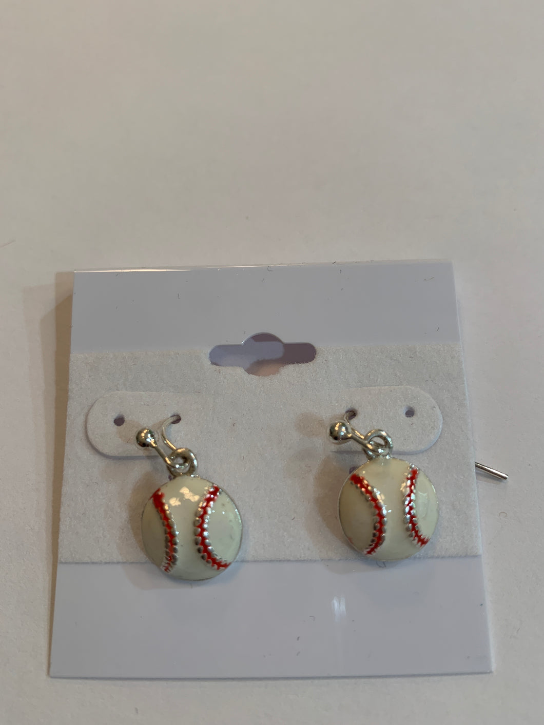 Earrings baseball