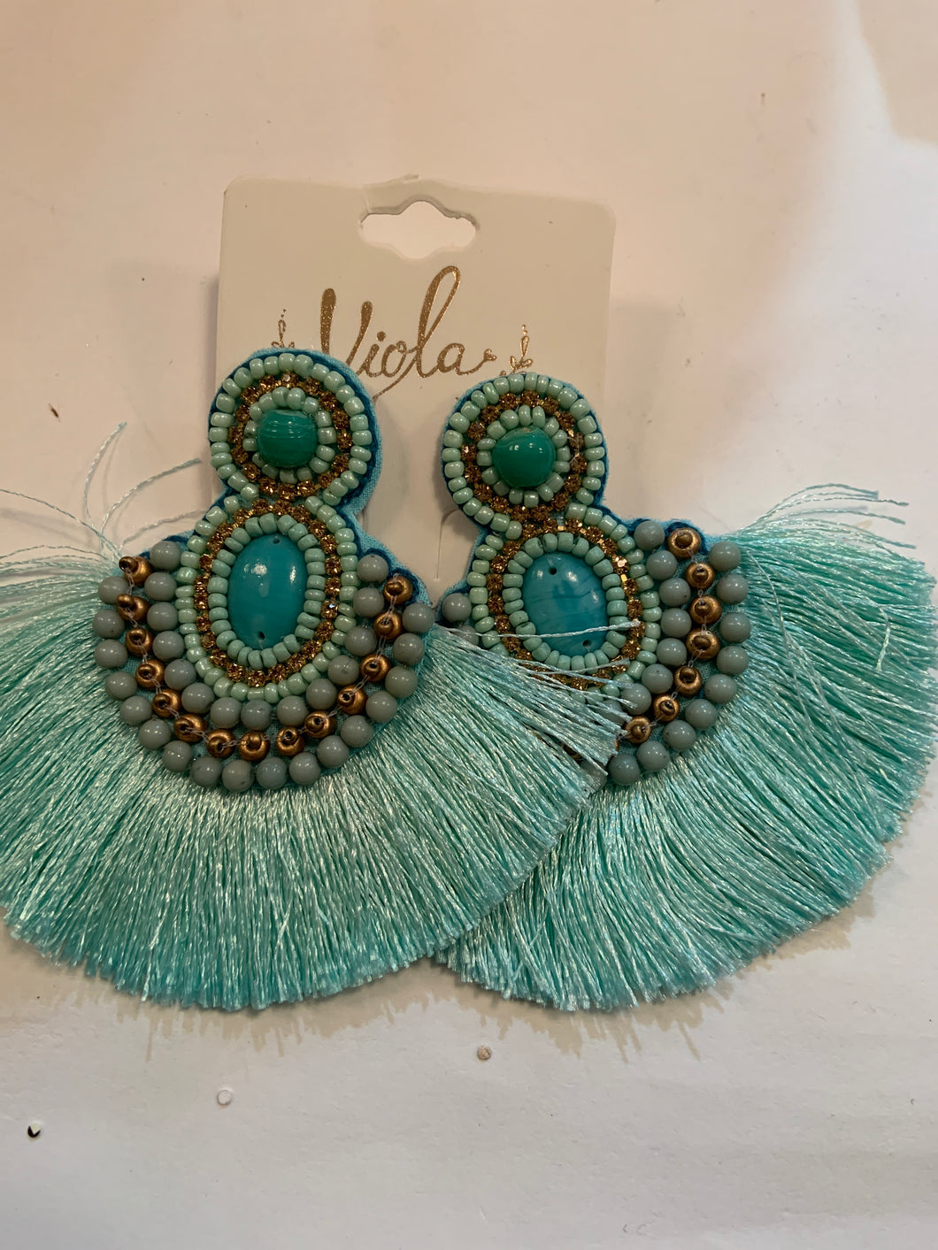 Fan earrings