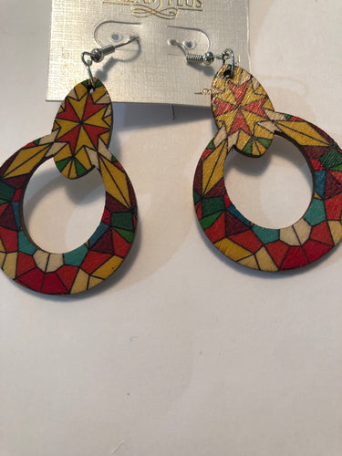 Earrings abstract 103