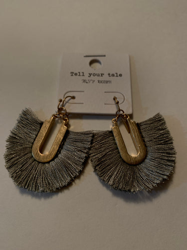 Earrings sage green 896