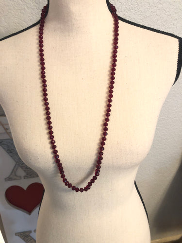 Red shorty necklace