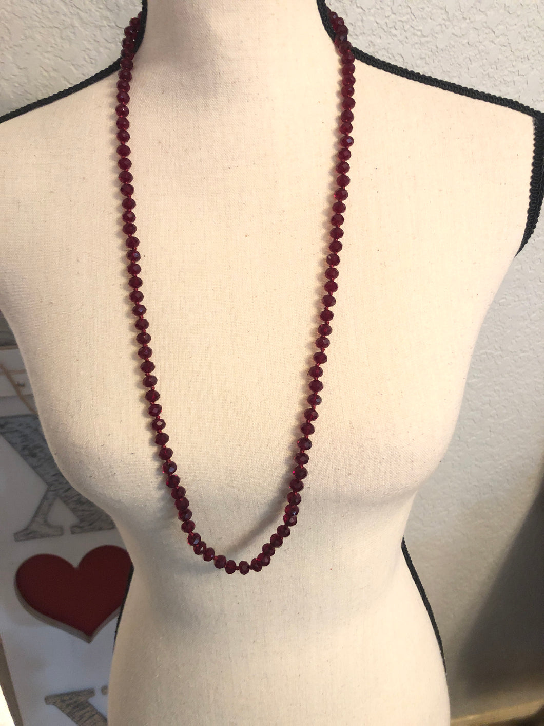 Red shorty necklace
